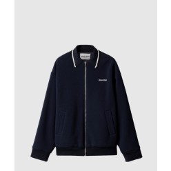 본딩 피케와 테크니컬 니트 패브릭 재킷