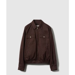 워싱 개버딘 블루종 재킷