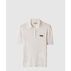 캐시미어 및 실크 폴로 스웨터