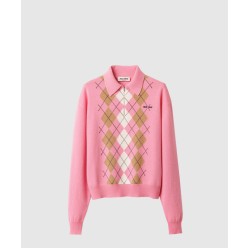 캐시미어 하프 집업 폴로 셔츠