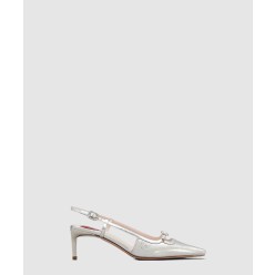 비브 카나드 가죽 슬링백 펌프스 7223