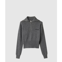 캐시미어 하프 지퍼 스웨터