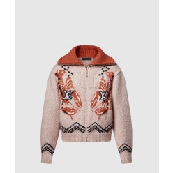 지퍼 니티드 블루종