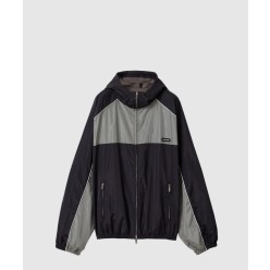 테크니컬 실크 지퍼 블루종 재킷