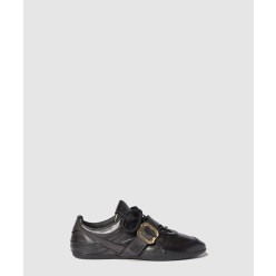 버클 장식 가죽 스니커즈 5E549E