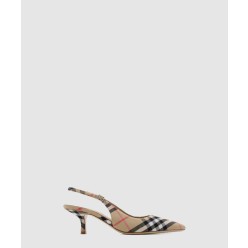 체크 데임 슬링백 펌프스 811256