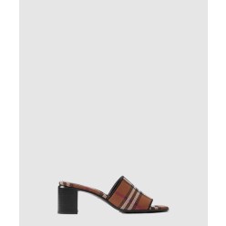 체크 블록 힐 뮬 806550