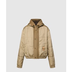 후디드 퀼티드 립스톱 재킷