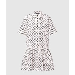 모노그램 셔츠 드레스