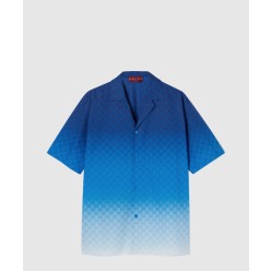 프린트 코튼 포플린 볼링 셔츠