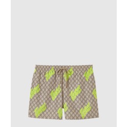 프린트 트윌 멀버리 실크 쇼츠