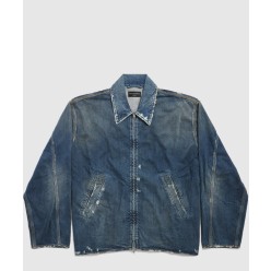 집업 데님 재킷