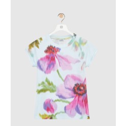 스몰 핏 티셔츠 코튼 혼방