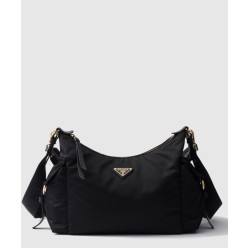 익스플로어 라지 리나일론 및 가죽 핸드백 1BC264