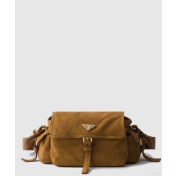 익스플로어 미디엄 스웨이드 숄더백 1BD394