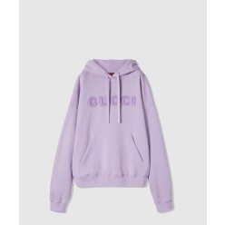 로고 코튼 후드 스웨트셔츠