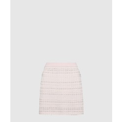 시어서커 니트 트위드 자카드 미니 스커트