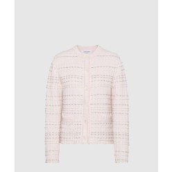 시어서커 니트 트위드 자카드 카디건