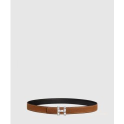 H Infini 벨트 버클  리버서블 가죽 스트랩