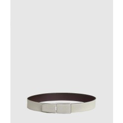 Tube H 벨트 버클 리버서블 가죽 스트랩