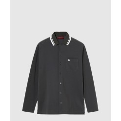 자수가 들어간 코튼 피케 폴로 셔츠