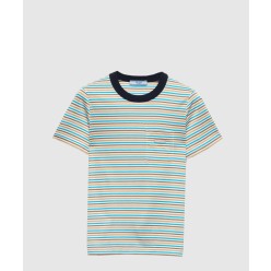 스트라이프 라일 코튼 티셔츠