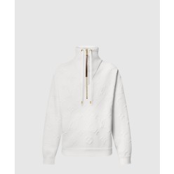 3D 모노그램 골지넥 스웨터