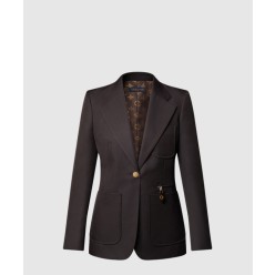 테크니컬 개버딘 프레피 블레이저