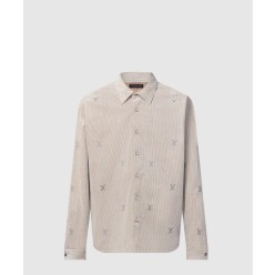 블라종 엠벨리시드 롱 슬리브드 코듀로이 셔츠