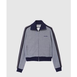 저지 지퍼 스웨트셔츠