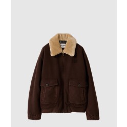 시어링 칼라 울 블루종