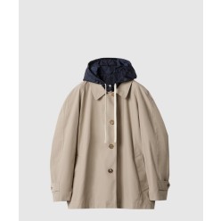 파나마 코튼 및 기능성 퐁제 블루종 재킷