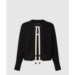 리본 타이 가디건