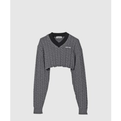 울 및 코튼 스웨터