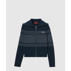 인타르시아 패브릭 폴로 재킷