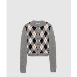 아가일 니트 캐시미어 가디건