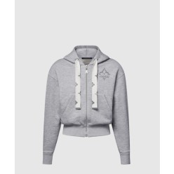 모노그램 플라워 액센트 후디