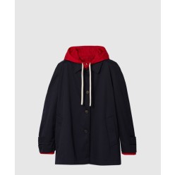 리버서블 치노 및 테크니컬 퐁제 블루종 재킷