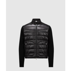 패딩 울 집업 카디건