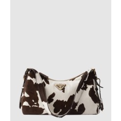 아이메 미디엄 프린트 가죽 숄더백 1BC229